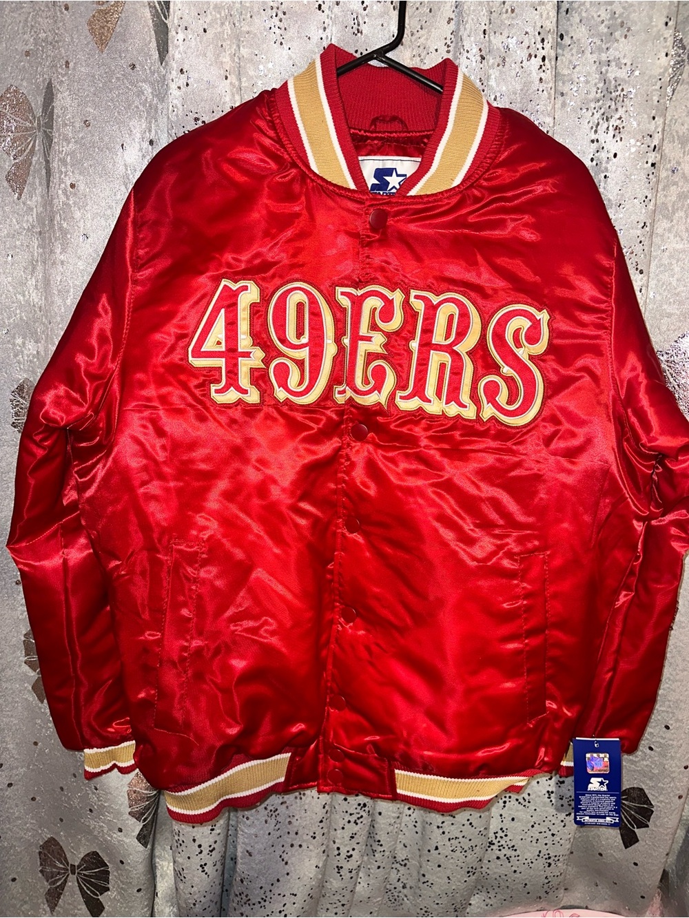 49ers starter bomber jacket